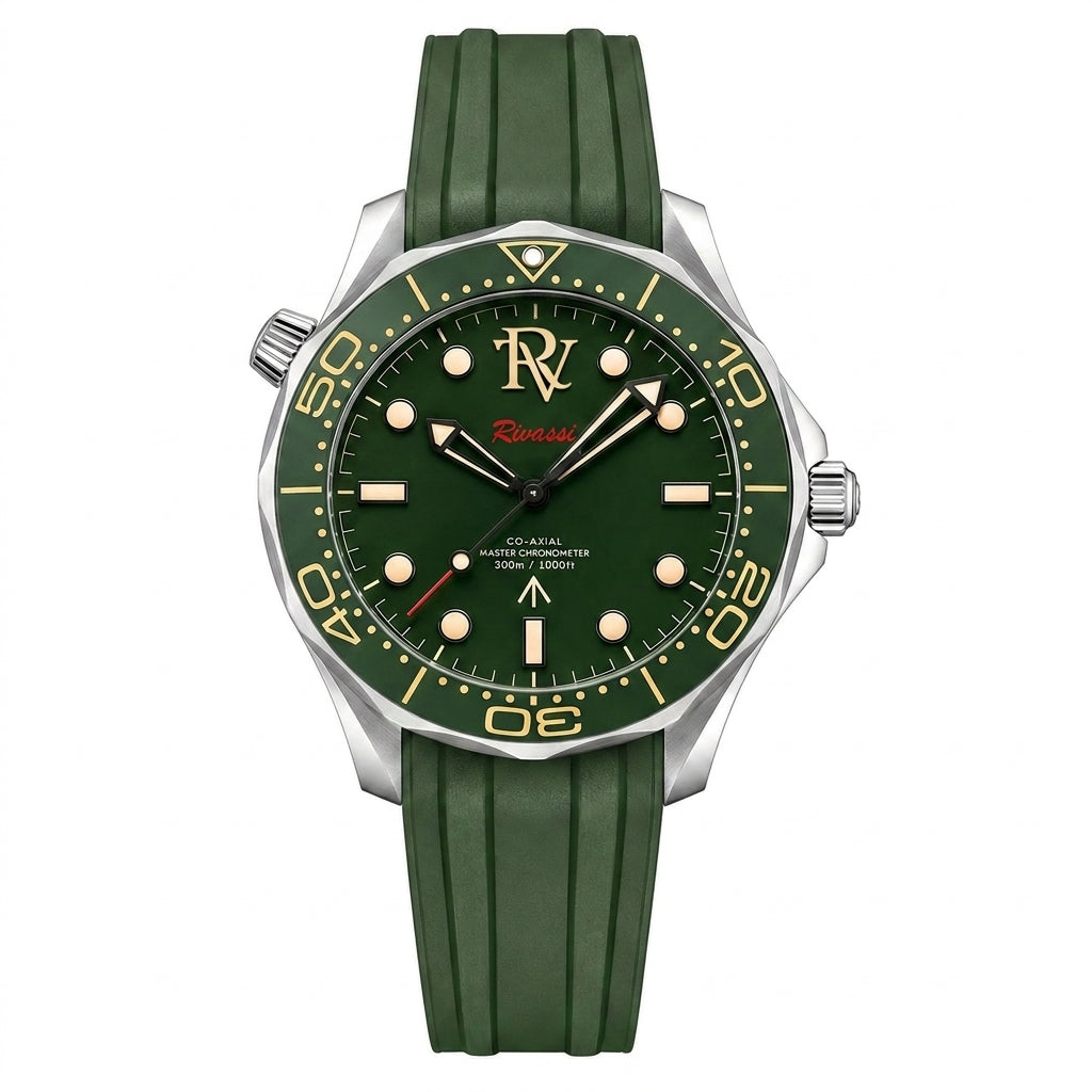 Rivassi Seamaster Diver 300M Rubber Black