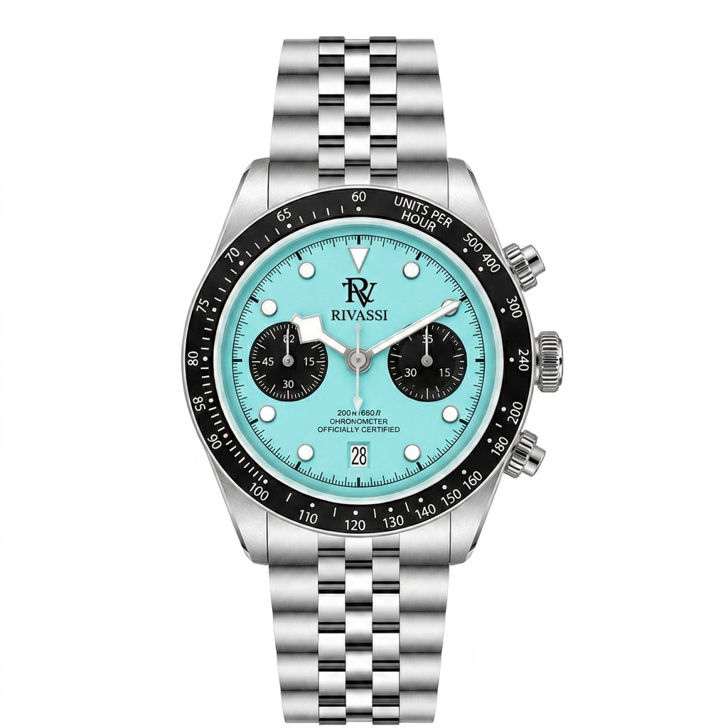 Rivassi Black Bay Chrono Summer Blue